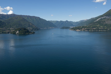 Panoramic view of Lake Como_the promontory of Bellagio