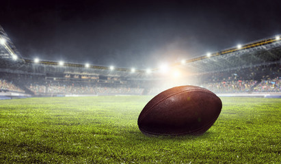 American football arena. Mixed media