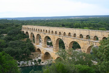 Fototapeta premium Pont du Gard de coté- France