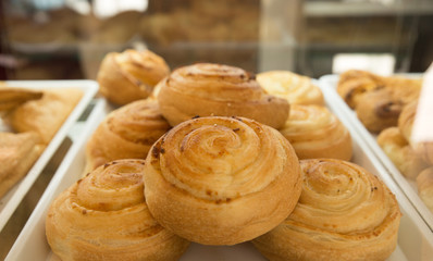 fresh bakery for sale in a shop