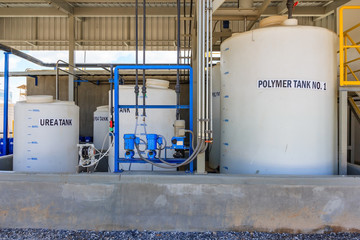 Polymer treatment tank, Waste processing facility exterior