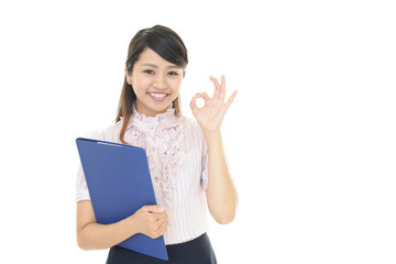 笑顔のビジネスウーマン