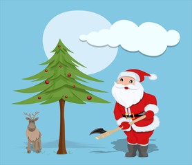 Cartoon Santa Claus