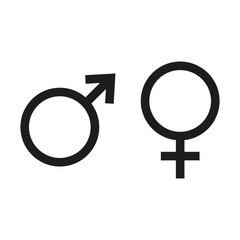 Genders icon design. Vector