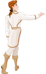 The Prince Looks After the Fleeing Cinderella