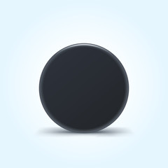 puck on bright background