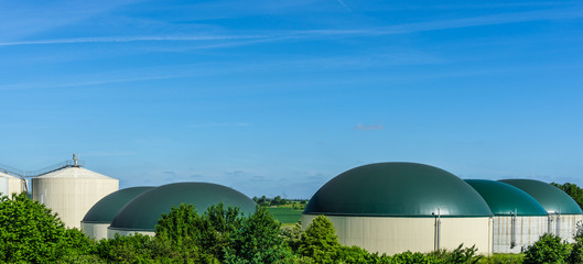 biogasanlage, biokraftwerk, bioheizwerk - panorama