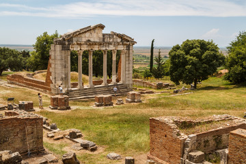 Ruins of the ancient Apollonia town, Albania - obrazy, fototapety, plakaty