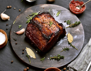Bbq pork, top view