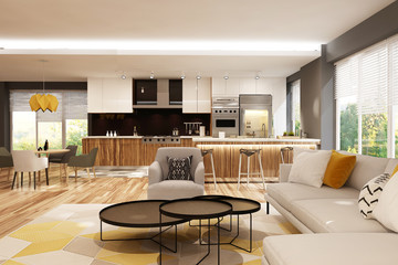 Modern house interior
