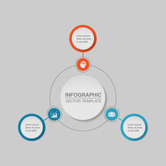 Vector infographic template, 3 options.