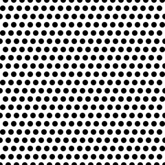 Pop art dots background. Black and white texture.