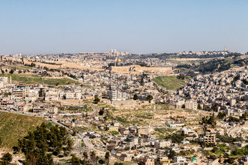 Fototapeta na wymiar Jerusalem Old City - Haas Promenade