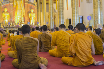 Monks praying