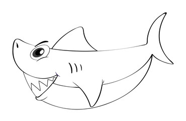 Doodle animal for shark