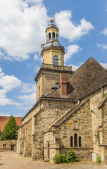 Fototapeta na wymiar St. Nicolai church in the historical center of Rinteln