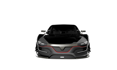modern sport car isolated