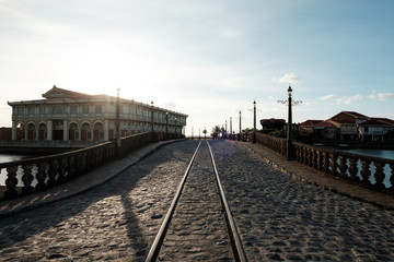Fototapeta na wymiar Railway in Las casas