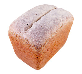 Rye bread isolated on a white background