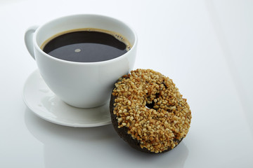 Donut with coffee