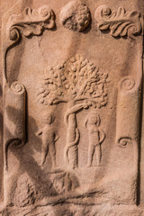 Adam and Eve in Dryburgh Abbey