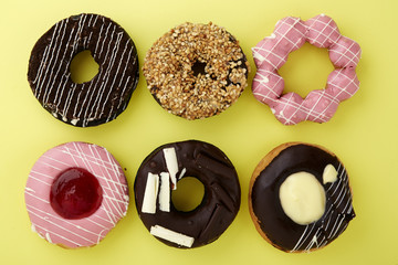Donut Yellow Background