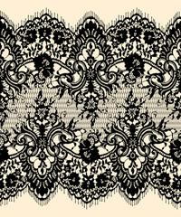 Lace Ribbon Seamless Pattern
