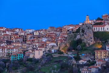 Arachova is a mountain town and a former municipality in the western part of Boeotia, Greece, near Delphi.