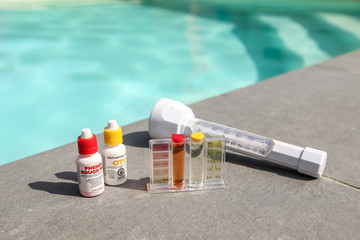 test chlore et ph et piscine privée 03