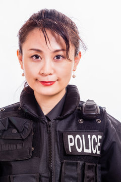 Chinese female police officer