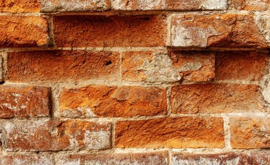 old red brick wall texture background
