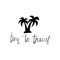 Hand drawn lettering design about summer