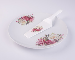 plate or cake plate on a background.