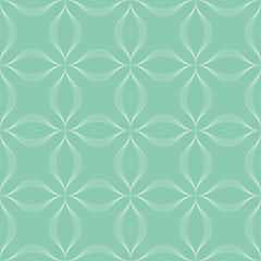 Seamless turquoise vintage optical illusion op art waves pattern vector