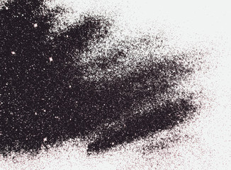 Textured background with black glitter