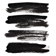Black brush strokes