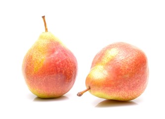  Ripe pears isolated on white background