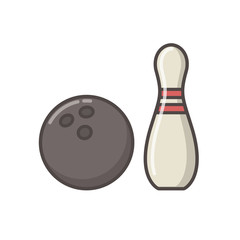 Bowling game icon