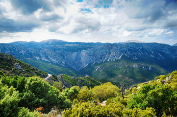 beautiful Southern Sardinia mountains  landscape