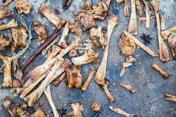 Pork Bone on Floor