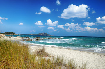 Fototapeta na wymiar beautiful Southern Sardinia marine landscape