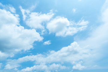 Naklejka na ściany i meble clear blue sky,clouds with background