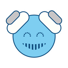 Robot funny toy icon vector illustration graphic design