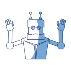 Robot funny toy icon vector illustration graphic design