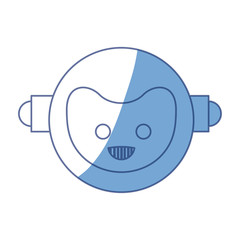 Robot funny toy icon vector illustration graphic design