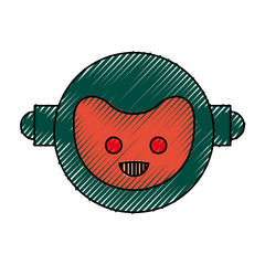 Robot funny toy icon vector illustration graphic design