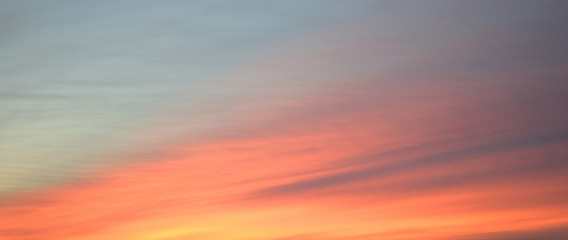Cloud sky at sunset.