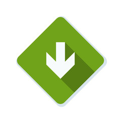 Down Arrow sign illustration