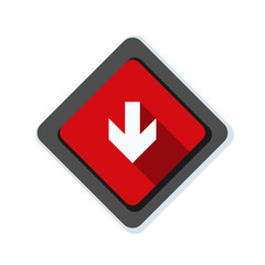 Down Arrow sign illustration