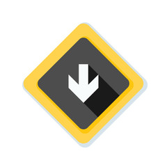 Down Arrow sign illustration